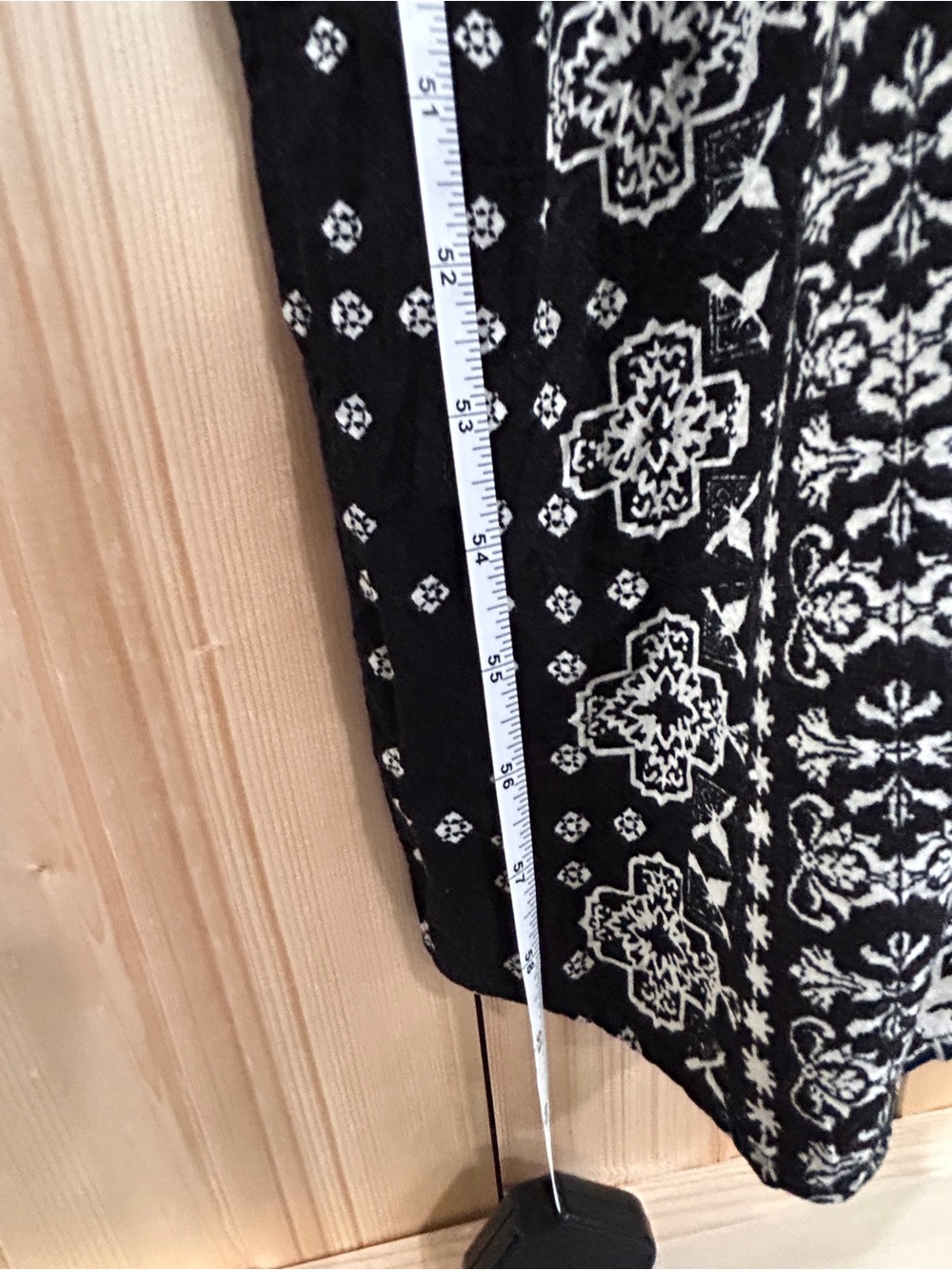 Daytrip black and white bandana print maxi dress, Medium Boho Festival Patchwork - Picture 8 of 10